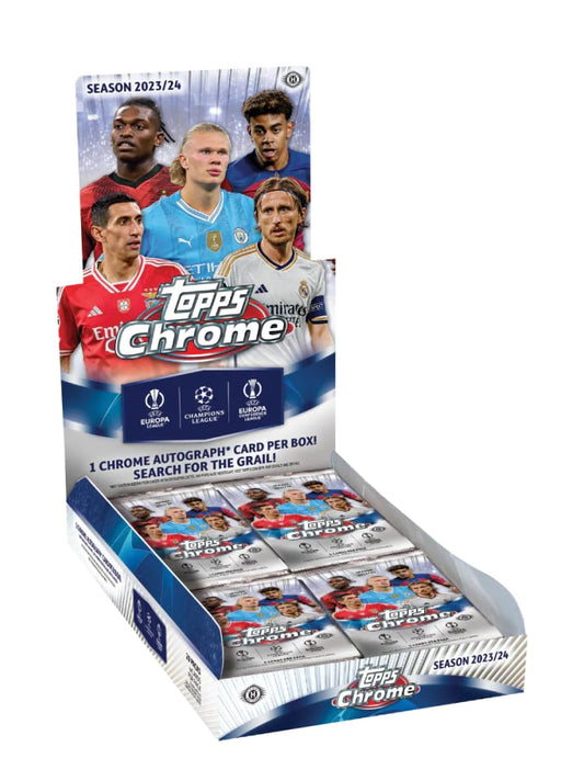 2023-24 Topps Chrome Uefa Club Competitions Hobby Box